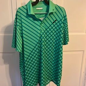Fore Fathers Mens golf polo, large. Lawn mower pattern great condition